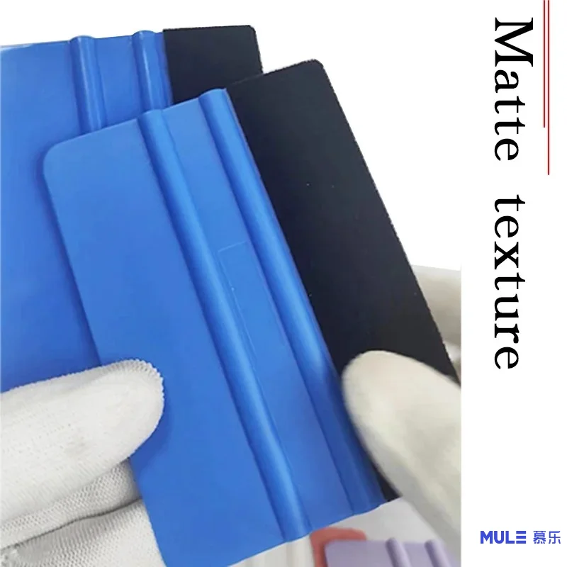 10x7cm Carbon Fiber Vinyl Car Sticker Film Install Squeegee Scraper with Felt Tool - Car Wrap Installation Kit view 4