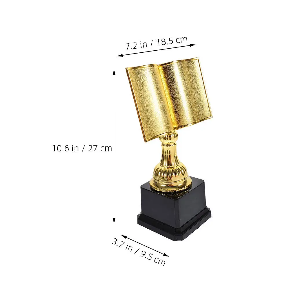 Award Trophy Reading Competition Compact Small Prize Sturdy Lightweight Plastic Multifunctional Exquisite Trophy for Winners