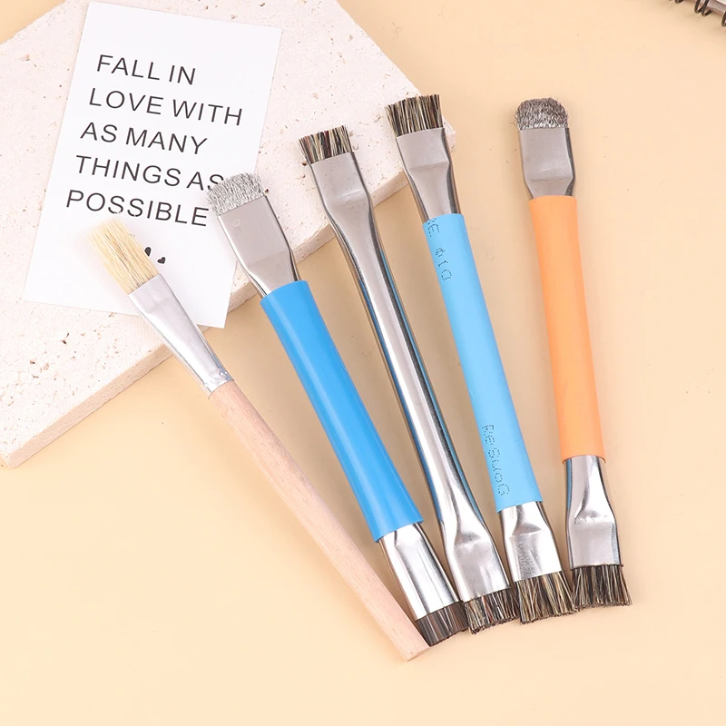 Double Headed Safe Clean Brush For Mobile Phones Motherboard Circuit Board PCB Welding Pad Stiff Brush Oil Flux Clean Tools