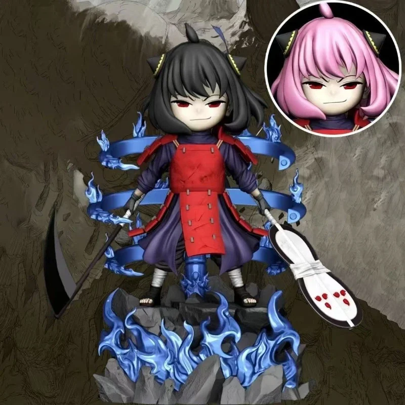 

Anime Spy×family Anya Figure Cos Kakashi Action Figures Anya Forger Statue Uchiha Madara Figurine Peripheral Model PVC Toys