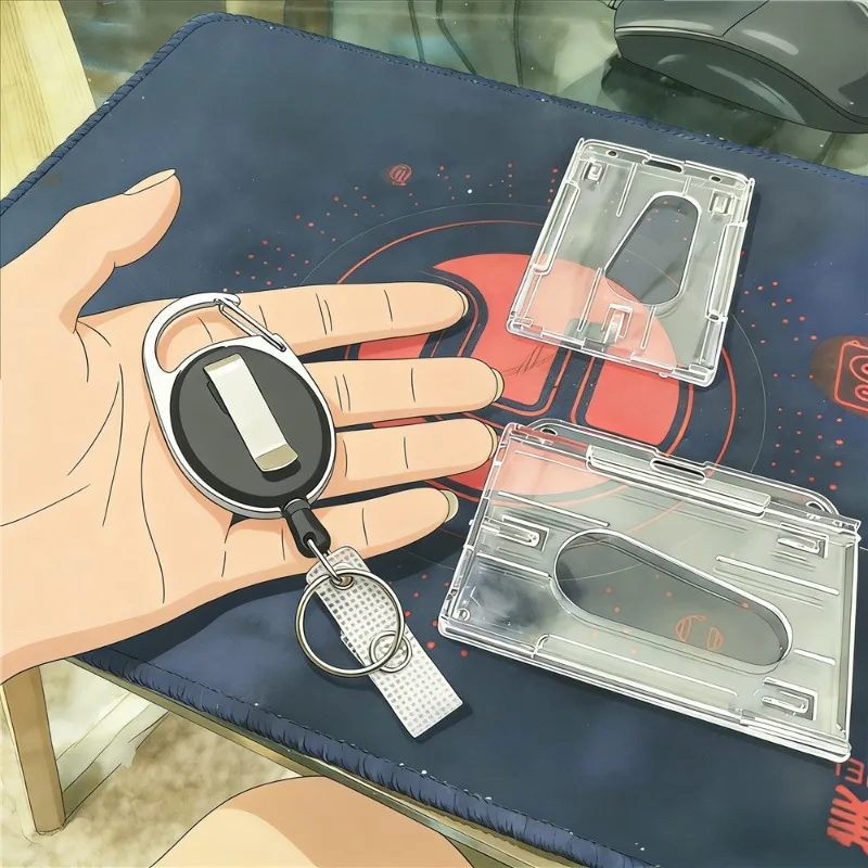 

1 комплект, прозрачный держатель для рабочей карты, жесткий пластиковый чехол для бейджа для персонала в пределах большого пальца, защита для идентификационной бирки с окном