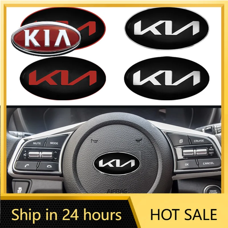 

Наклейка на руль автомобиля 6 см для KIA Sportage, Picanto, Rio, Ceed, Cerato, Soul, K5, Sorento, для интерьера автомобиля, хит продаж 2026 года