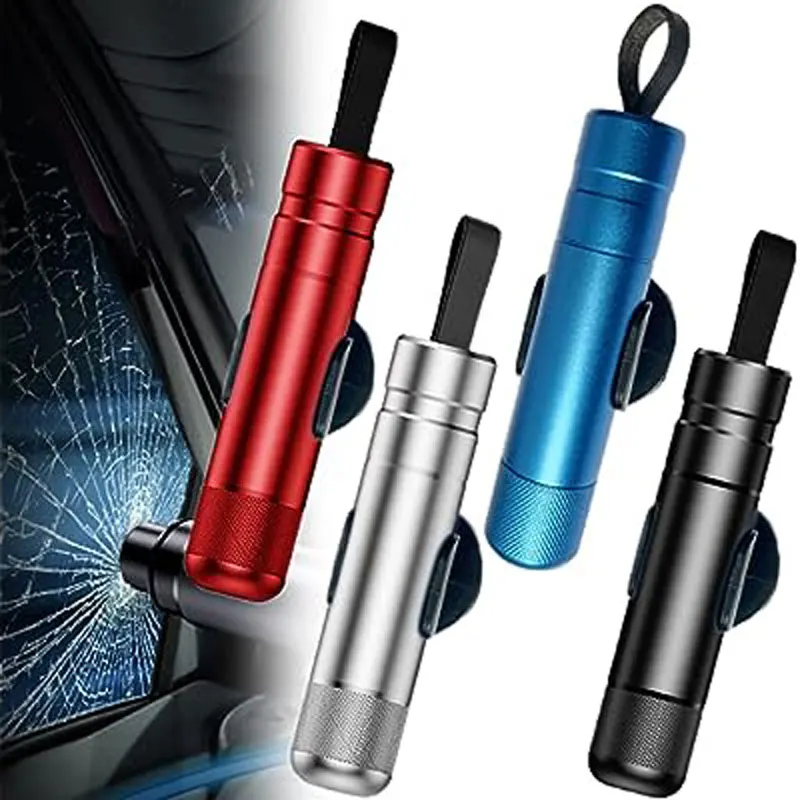 

Car Safety Hammer Auto Emergency Glass Window Breaker Seat Belt Cutter Life-Saving Car Emergency Aluminum Alloy Escape Hammers