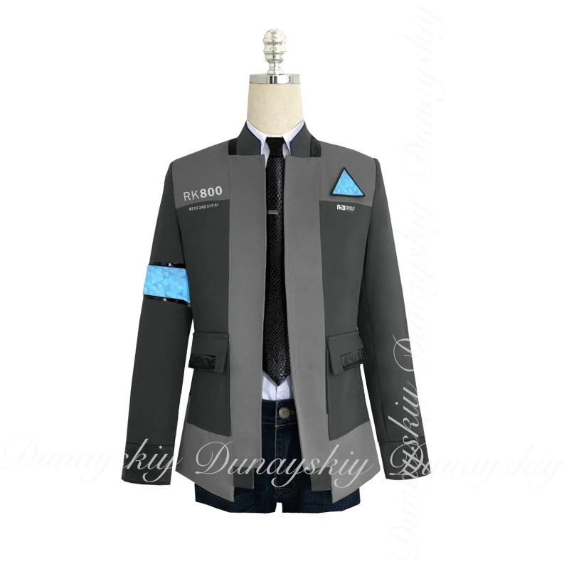 Detroit: Become Human Game Connor One Personaje Un estado del arte Prototipo Android enviado por CyberLife Cosplay traje de juego