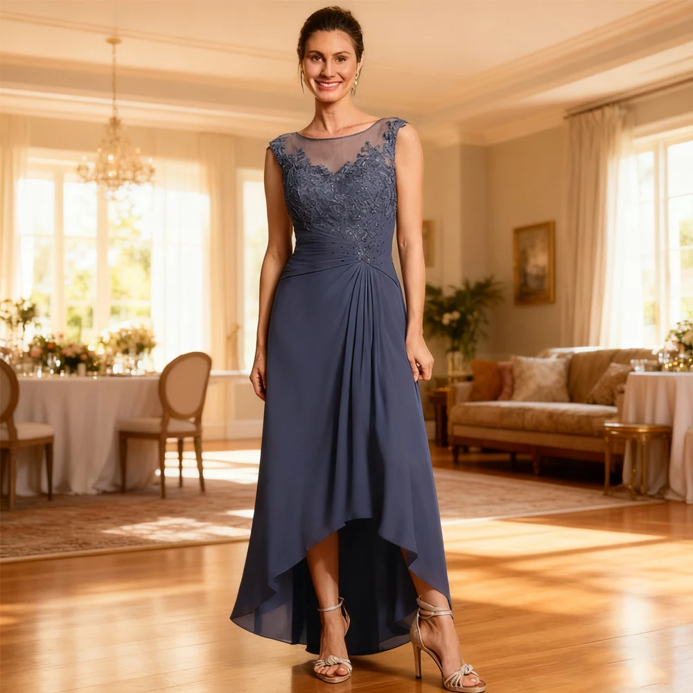 

Beach Strapless Mother of the Bride Dresses Sleeveles Wedding Party Gowns Zipper Back Chiffon New 2025 Vestido De Customized