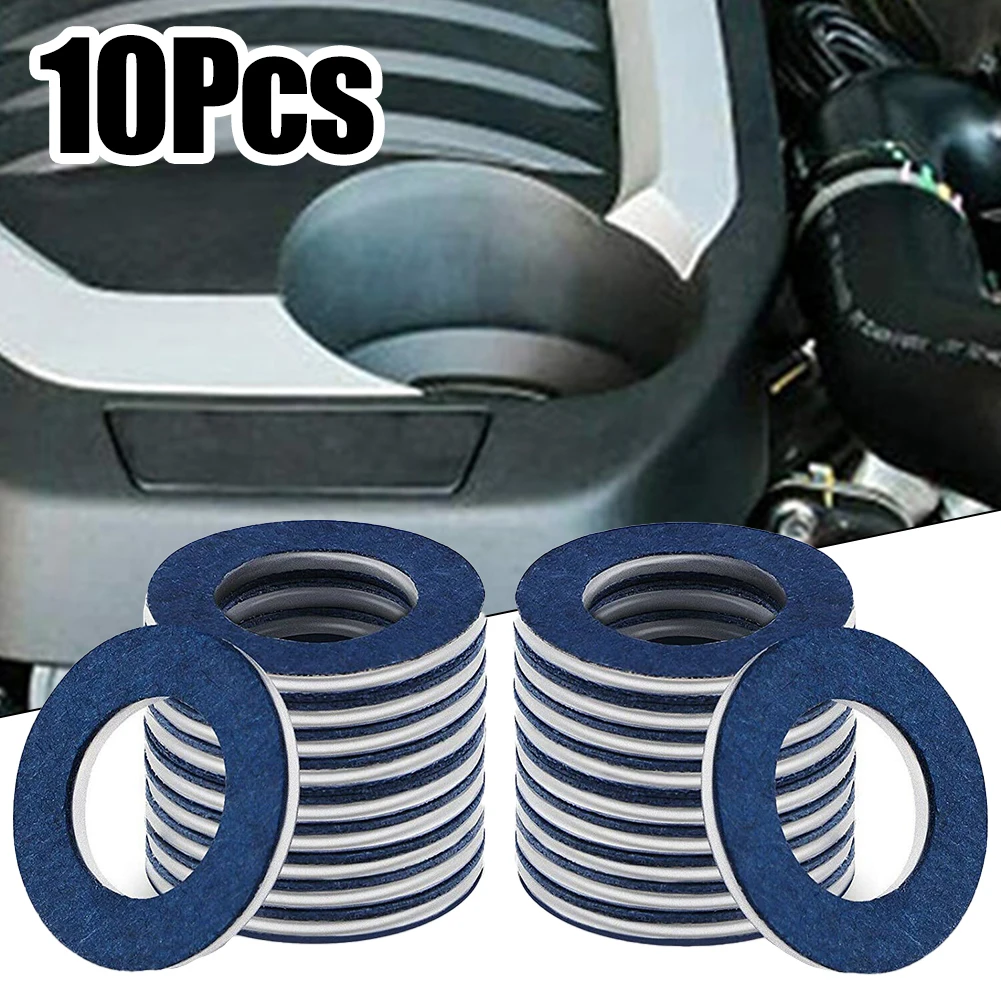 

Washer Gasket Blue OEM#90430-12031 Oil Pan Plastic 10PCS Aluminum Car Accessories For Lexus Direct Replacement