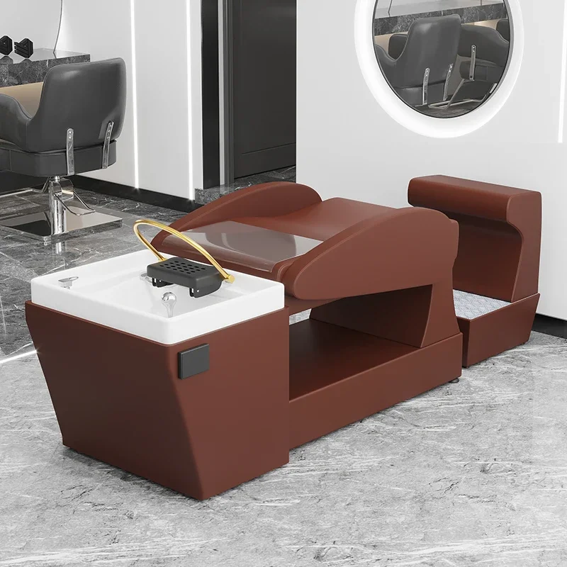 

Скандинавские носилки для спа-волос, мужское кресло для бритья, умывальник, Headspa, шампунь для кровати, шампунь для спинки, Cama Abatible, стилистская мебель