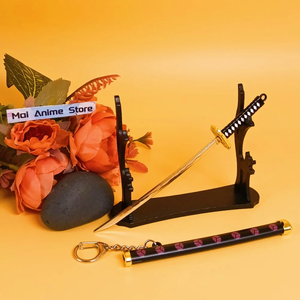 6in Metalen Roronoa Zoro Katana Nep Zwaard Staal Originele Samurai Sabel Anime Zoro Ninja Mes Real Sized Japanse Katana Speelgoed Gift