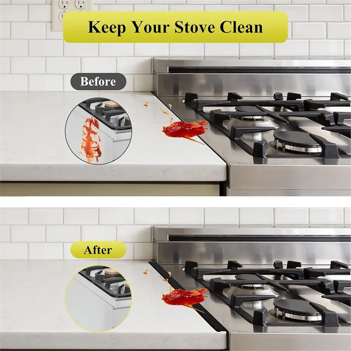 2026 Trend Stove Covers Stainless Steel Oven Side Filler Stove Counter Cover Stove Top & Counter Range Trim Kit