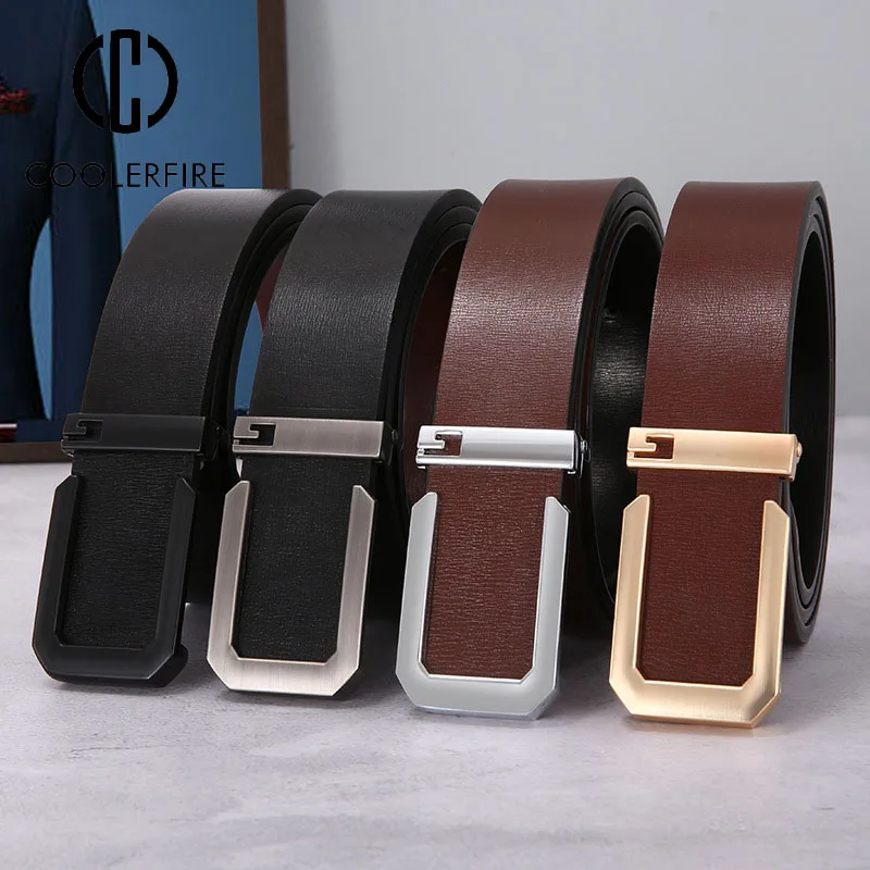 Man Belts Bussines Fashion Genuine Leather Designer Belt Luxury Casual Brand Waistband High Quality Belts for Men Strap HQ239