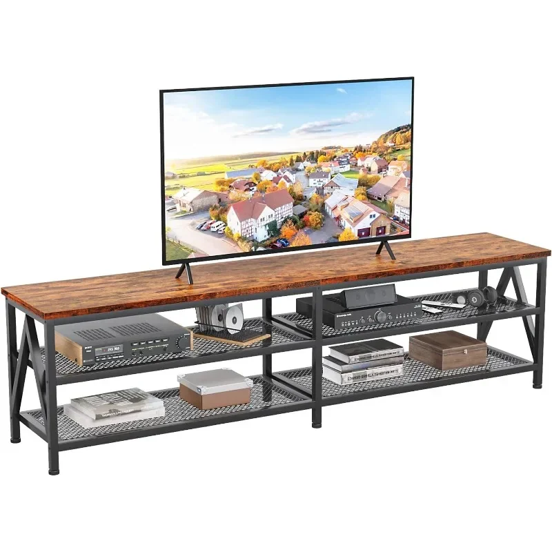 Furologee TV Stand for 75 80 inch TV, Extra Long 71