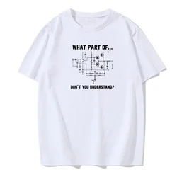 Electrical Engineer T-Shirt Gift Funny Engineering Satire T-Shirt Printed T-Shirt Cotton Men's Solid Color European Size T-Shirt