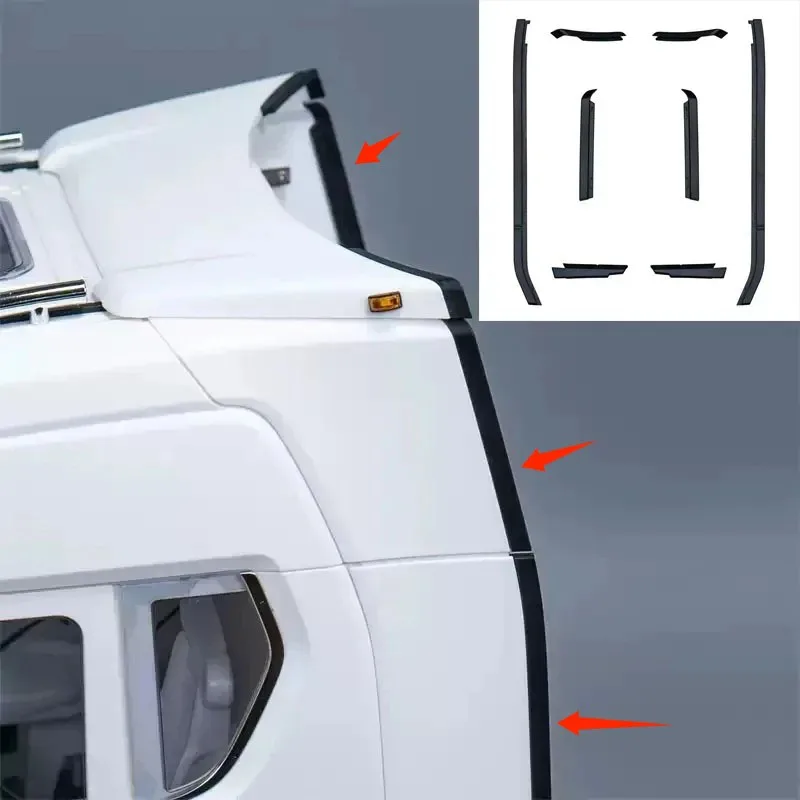 

770S Empennage Tail Wing Edge Strip Modification Strip decoration Piece 770-K20 For 1/14 Scania Tamiya RC Trailer 56368 Parts