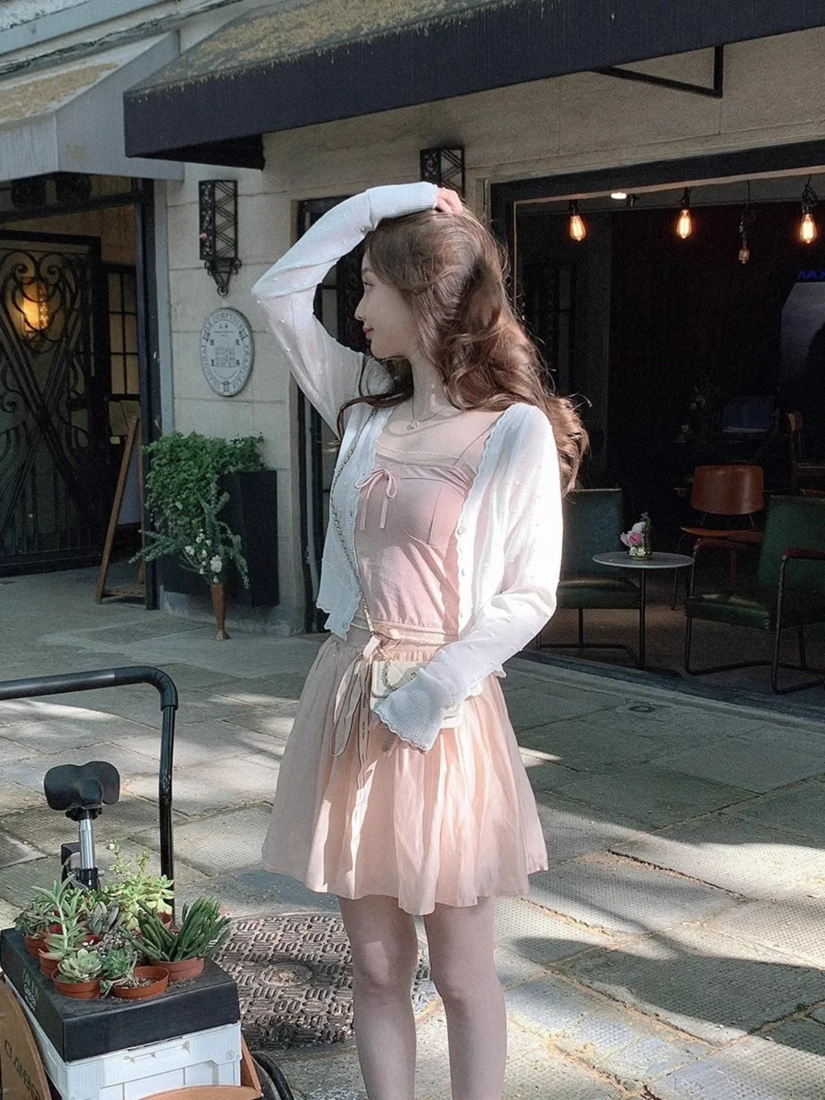 

Summer Ice Silk Knitted Sun Protection Cardigan Women's Thin oulder awl Air Conditioned Long Sve Commute Sle Pure Color