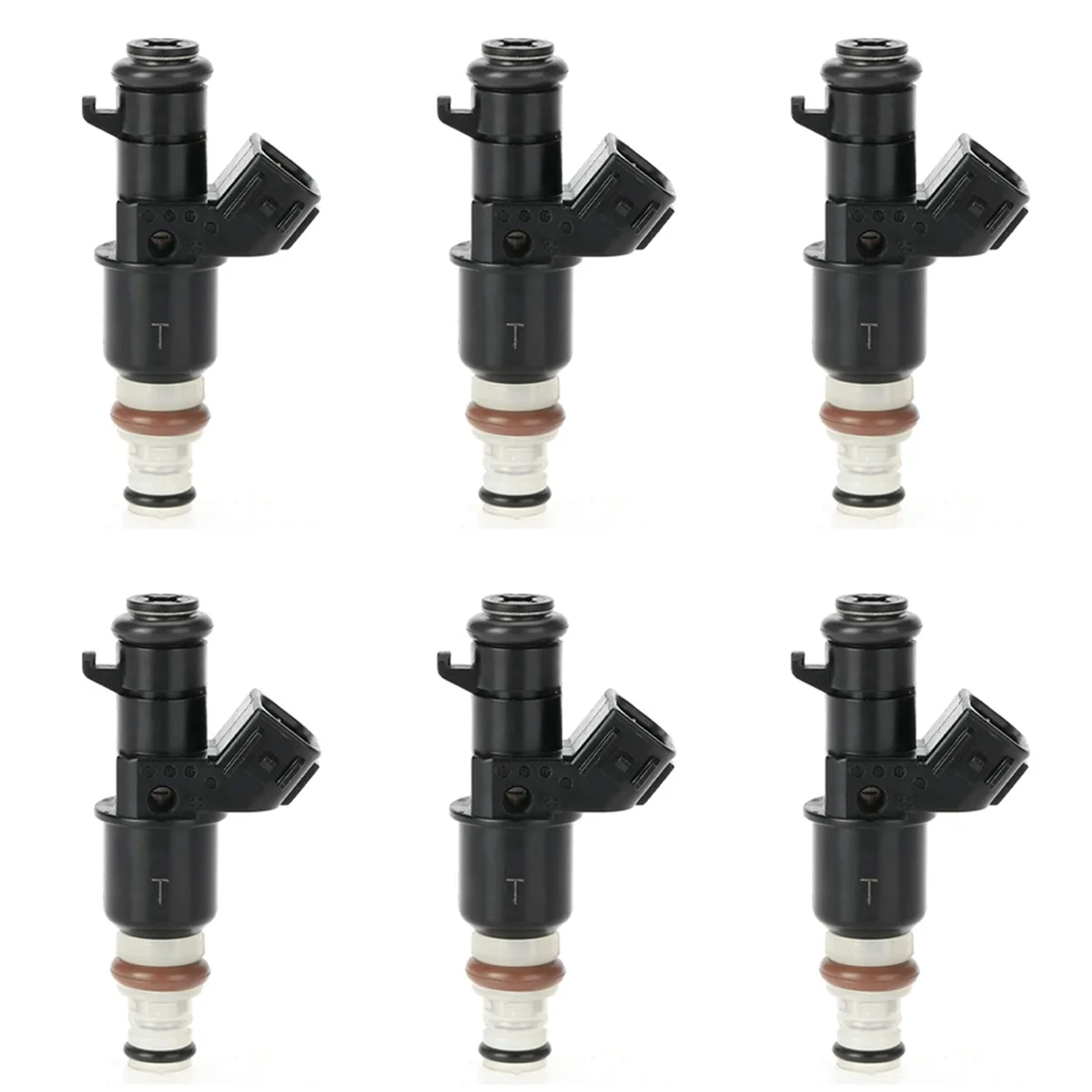 6X 16450-RAA-A01 Fuel Injector Nozzle for Accord -V Elements 2005 2006 2007 2008 2009 2010 2011 Car Accessories