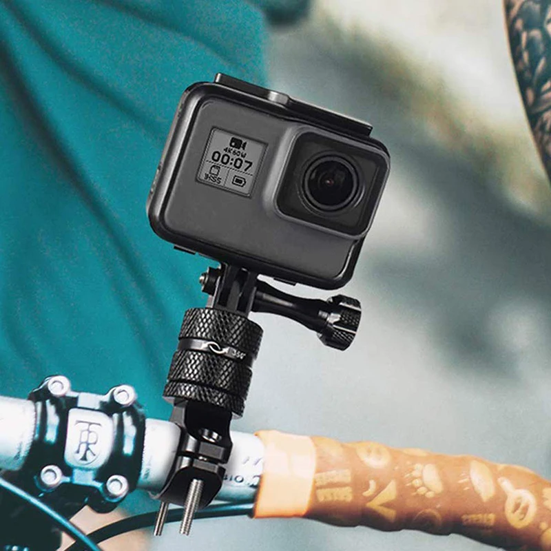 Bicycle Mount Rotatable Bike Handlebar Mount Holder Adapter Bracket for GoPro Hero 11 10 9 7 5 Xiaomi Sjcam DJI Go Pro Accessory