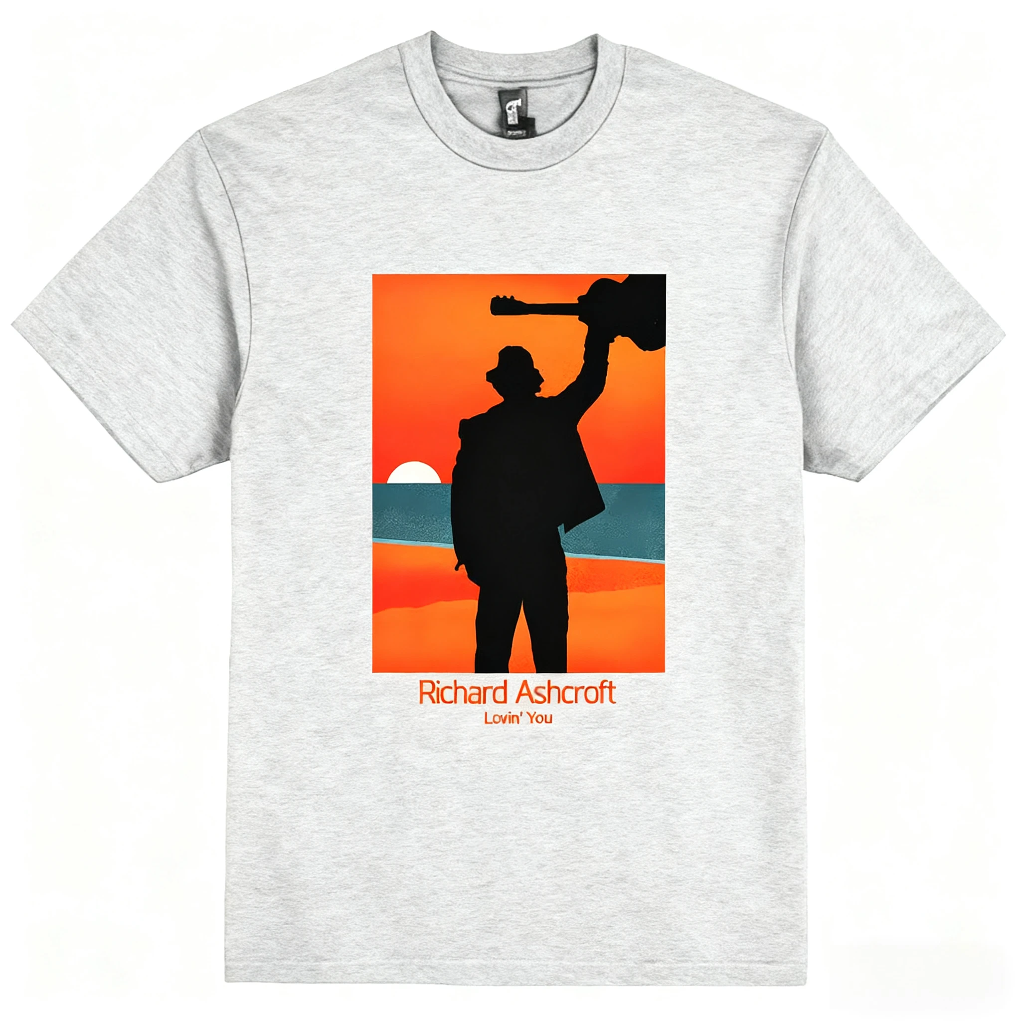 ريتشارد أشكروفت لوفين يو إطار تي شيرت قطن تي شيرتات قصيرة الاكمام الهيب هوب الرجال والنساء الشارع الشهير تنفس يا طوق بلايز #4