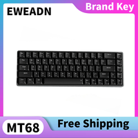 EWEADN MT68 Wireless  Dual-Mode  Keyboard 68 Key Layout Free  Conflicts Supports Windows/iOS Dual System Switching Holiday Gift