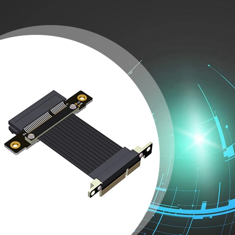 HJ-PCI-E X4 To X4 Extension Cable PCI Express Riser Extender Converter Adapter Support Network Card SSD USB Card