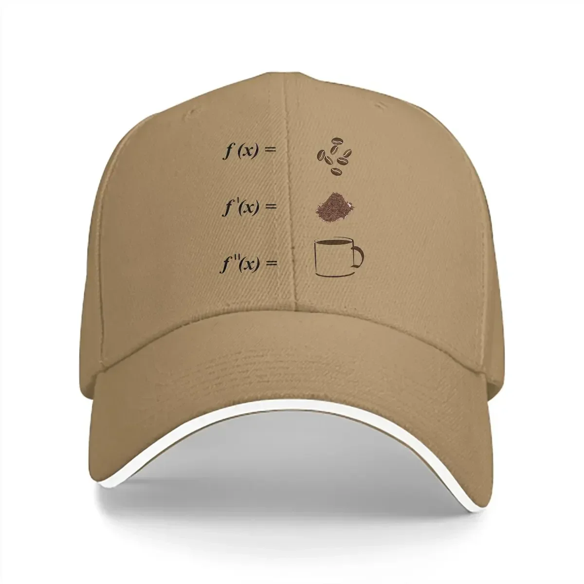 Math and Coffee Integrations Calculus Mathematics Baseball Caps Peaked Cap Meme Sun Shade Hats for Men Women