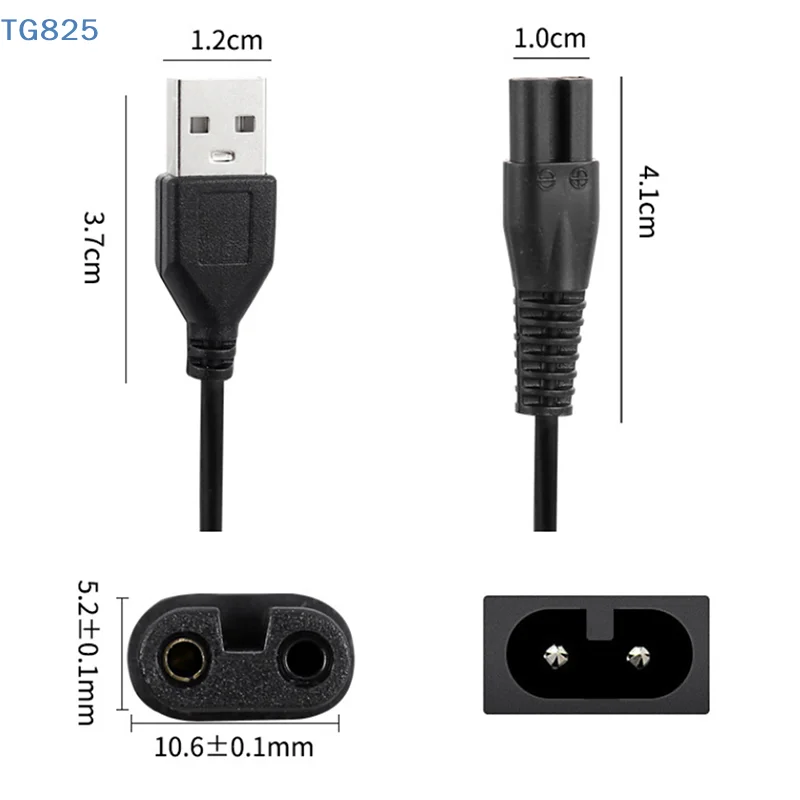 【AN】Charger Cable Compatible with Meridian Grooming Electric Shaver Trimmer Replacement Charging Cable Power Cord Supply Adapter