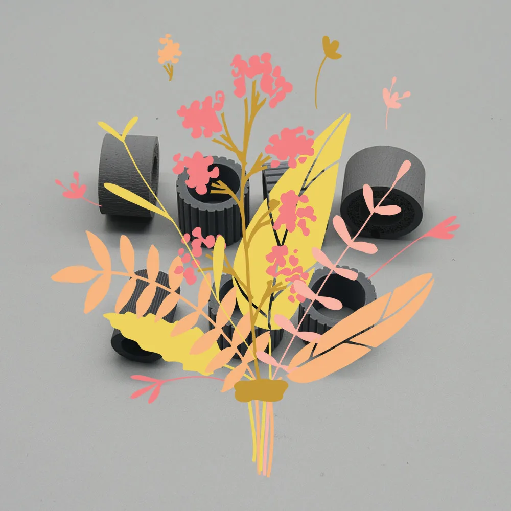 

5X L2755-60001 L2756A Roller Replacement Kit Tire Rubber for HP ScanJet Enterprise Flow 5000 s4 / 7000 s3 / 3000 s3