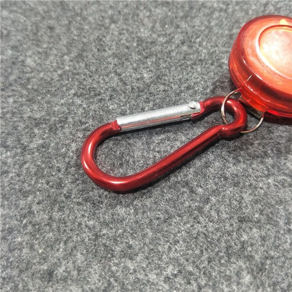 Retractable Keyrin Keychain Work Card Clip Easy Pull Anti Lost ID Card Key Chain Clips Lanyard Name Tag