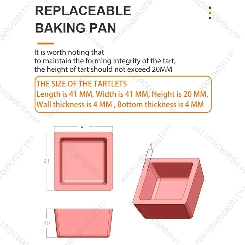 Square mold egg  biscuit  cake machine suitable for small businesses custom mold pressing tart cake machine