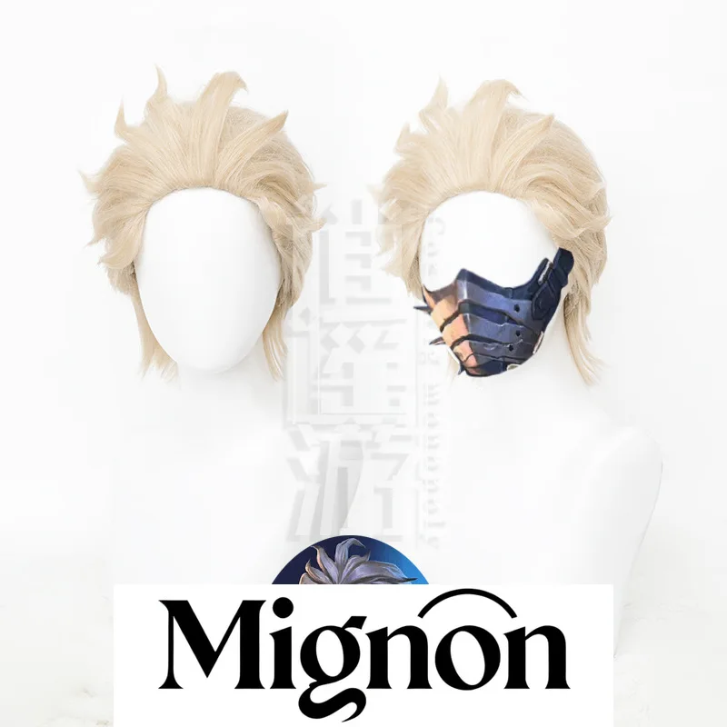 วิกผมคอสเพลย์ Identity V Hermit ตัวละคร "เจ้าหน้าที่ดูแลเรือนจำ" ทรงฟู รุ่น INS ลิมิเต็ด สีทอง ของขวัญฮาโลวีน