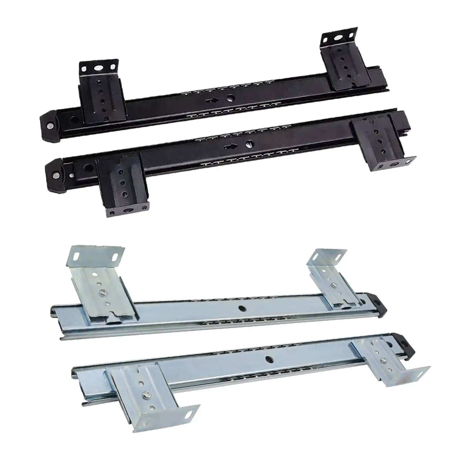 Keyboard Tray Slides Ball Bearing Metal Heavy Duty under Desk Slider Track