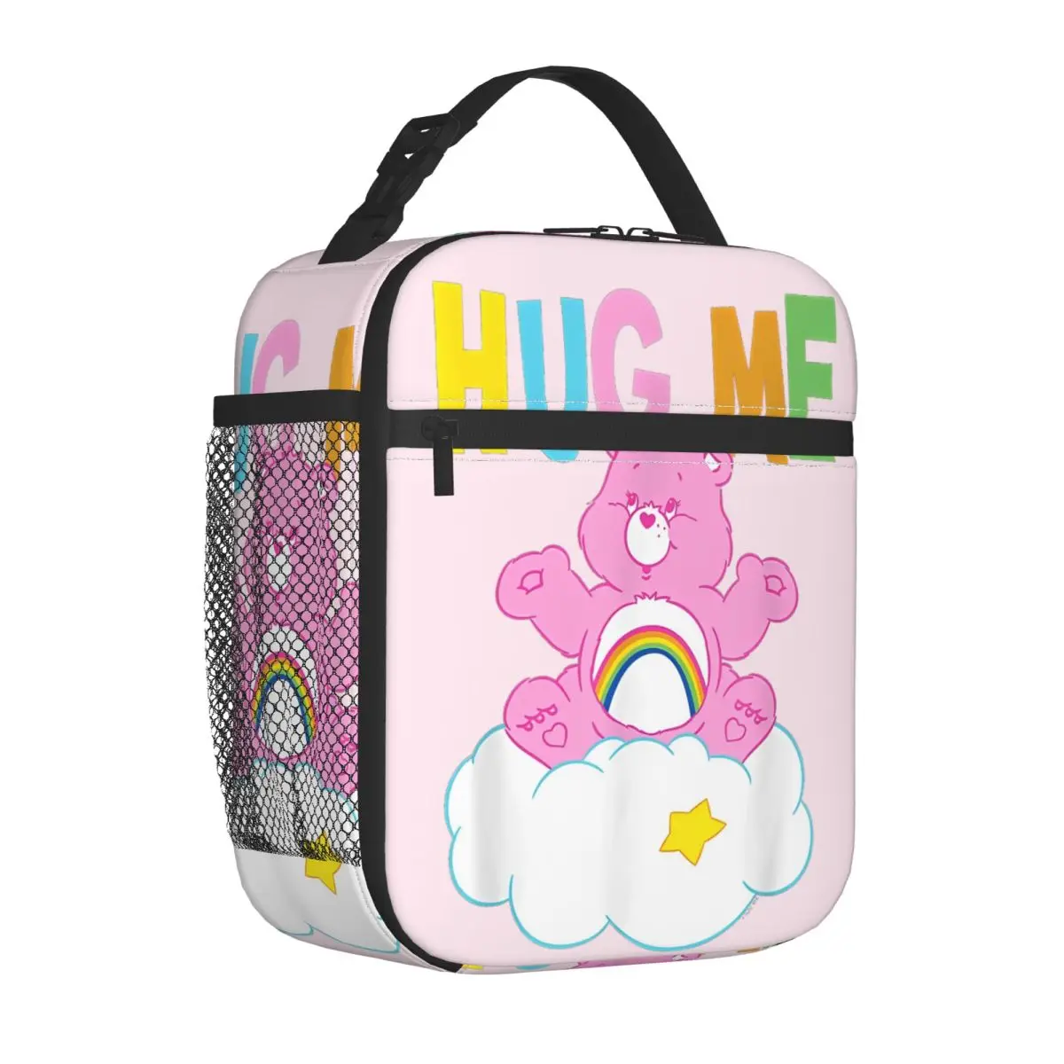

Care Bears Hug Me Insulated Lunch Bags High Capacity Reusable Cooler Bag Tote Lunch Box Work Outdoor Food Bag