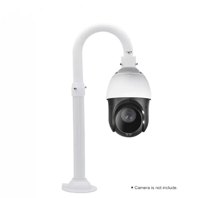 U-Shape Aluminum Alloy High Speed Dome Camera Telescopic Bracket Outdoor Vertical Standing Mount Long Support 75-150CM 1M-2M