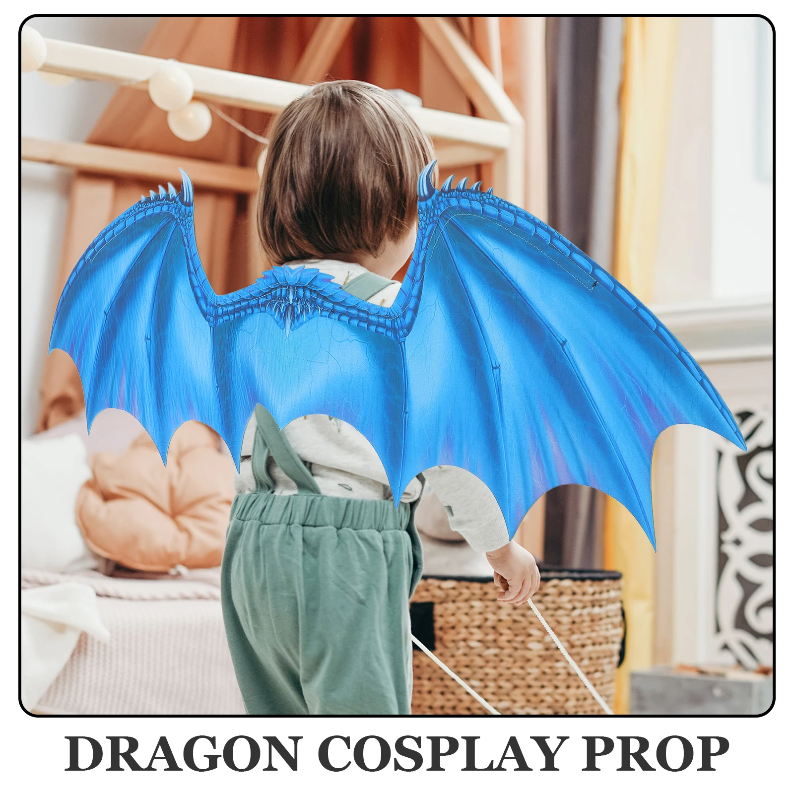 

Children's Cosplay Costume Prop Blue Non-woven Kids Halloween Party Accessories Durable Material Festive Atmosphere