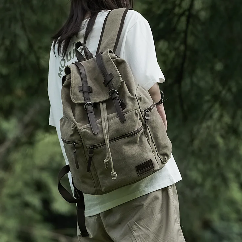 

Женские рюкзаки, парусиновые школьные сумки для студентов колледжа, большая вместимость, 14-дюймовая сумка для ноутбука, модный дорожный рюкзак для альпинизма