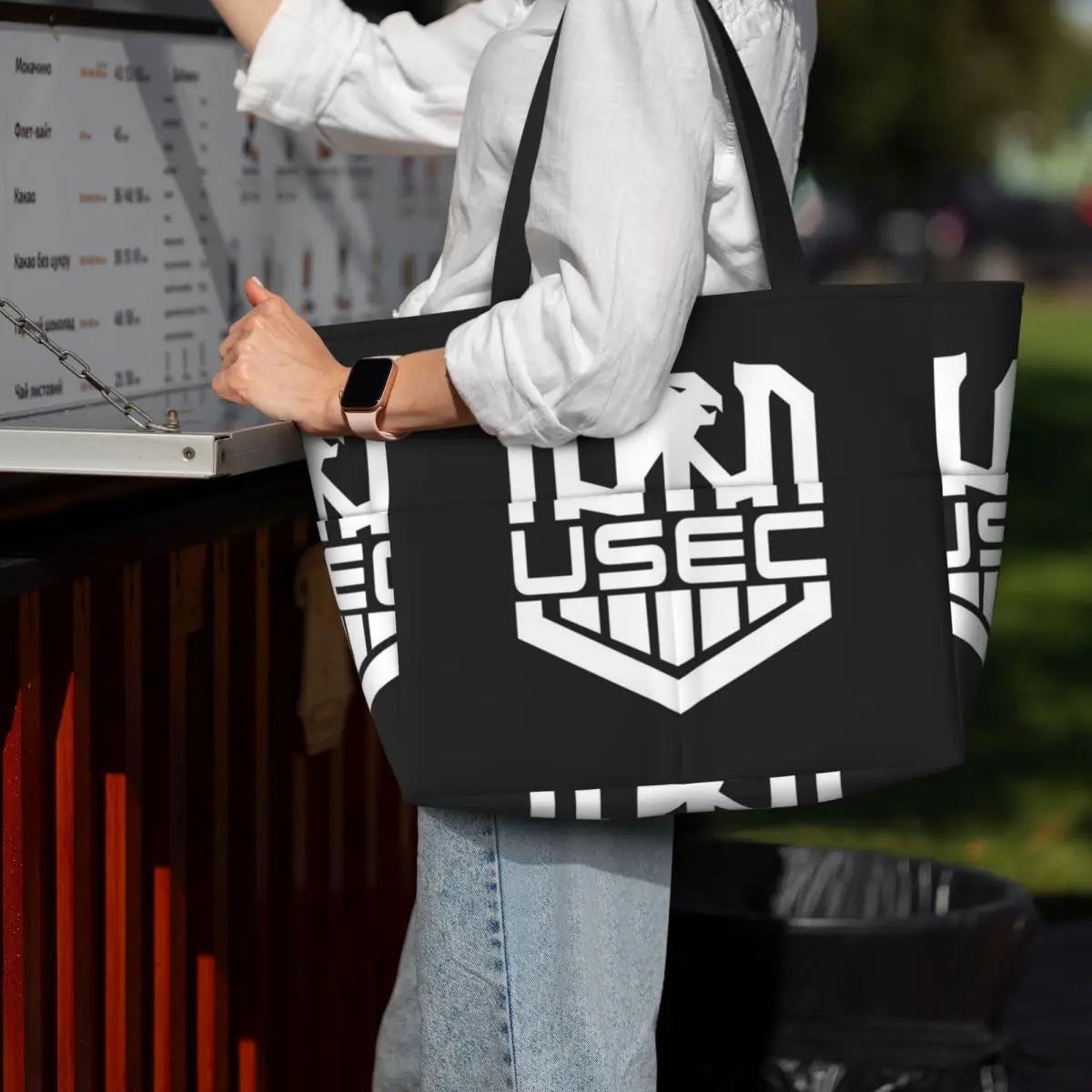 Escape From Tarkov BEAR USEC Beach Tote Bag Sport Gym Yoga Duffle Large Tote Bag Women Travel Bag Fitness bag