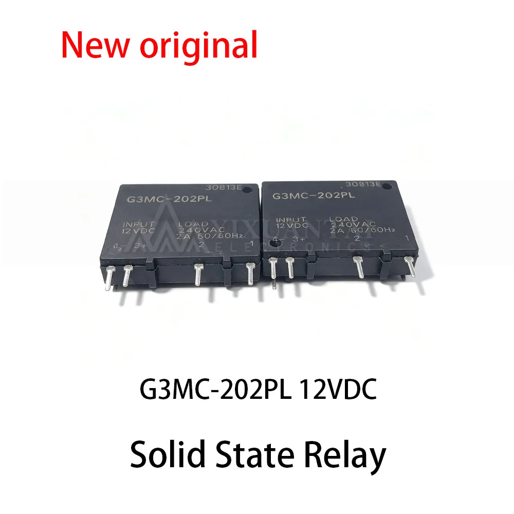 5pcs~10Pcs G3MC-202PL 12VDC Solid State Relay 4-pin 2A 12V