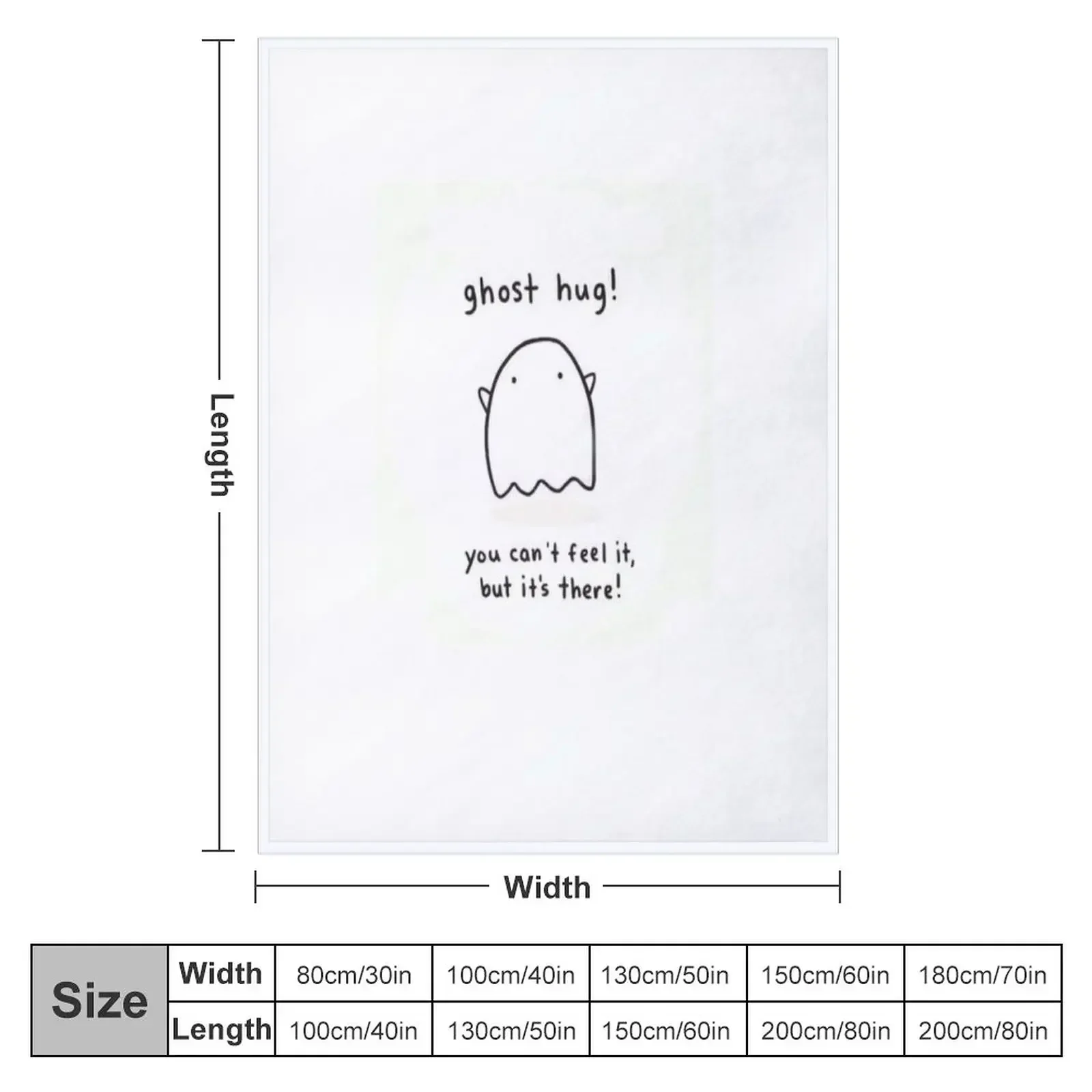 t-shirt ghost hug Throw Blanket Baby For Sofa Thin Furrys Blankets