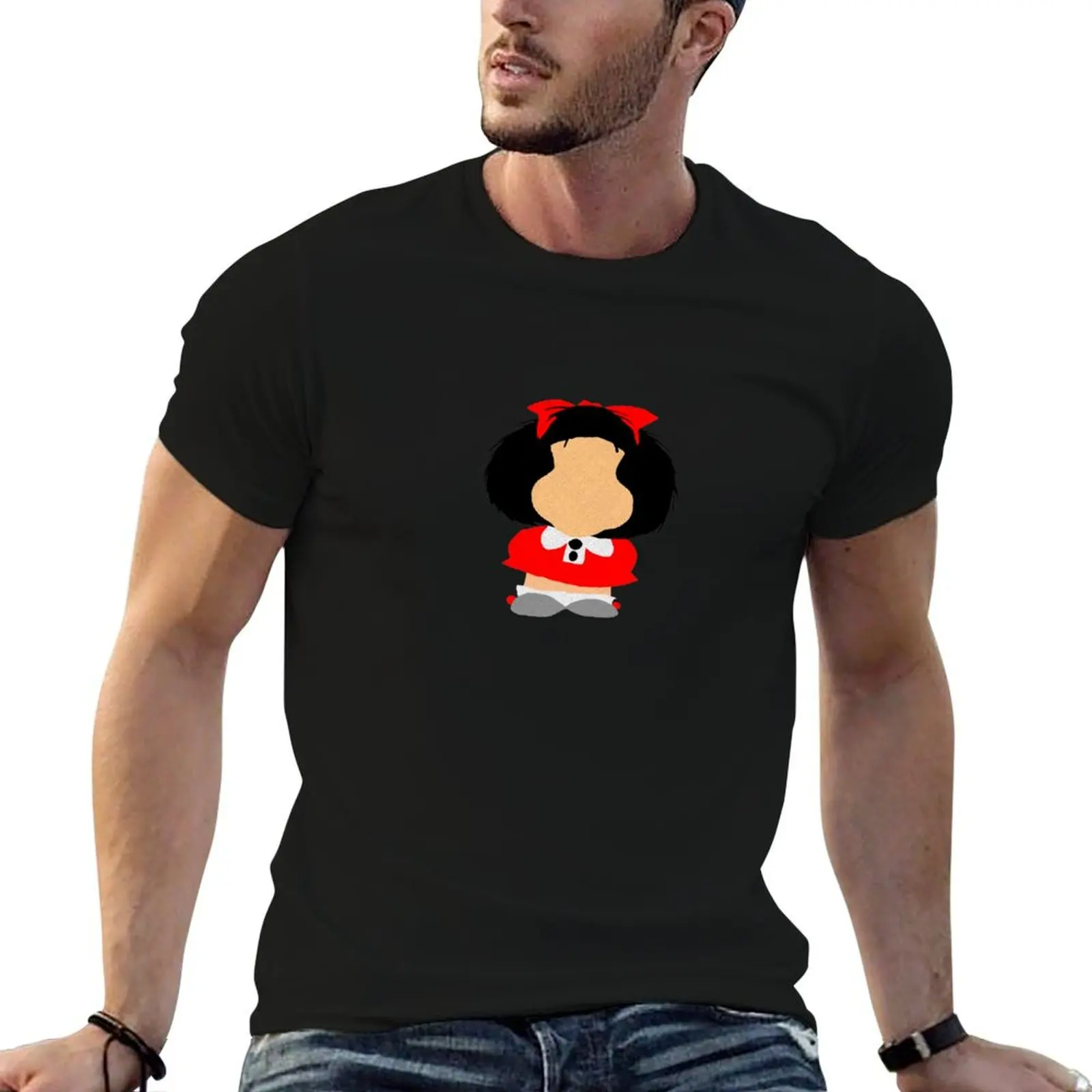 

Mafalda T-Shirt t shirt man plain cotton tshirt 100% T-Shirt
