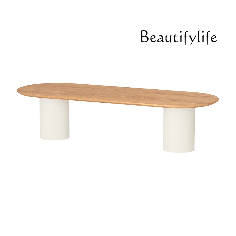 

Nordic clothing store Nakajima display stand solid wood table with jewelry display table in the middle