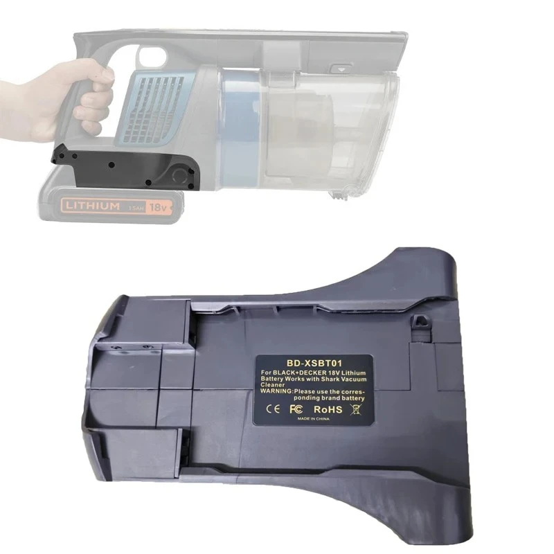 

BD-XSBT01 адаптер для аккумулятора, преобразователь для Black Decker, литиевые батареи 18 В, конвертер для пылесосов Shark, аксессуары для инструментов