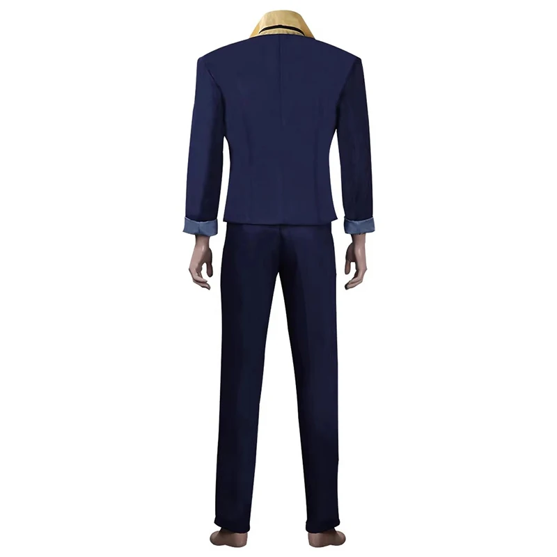 Spike Spiegel Cosplay Costumes Blue Uniform Anime Cowboy Bebop Role Play Suit For Men And Women