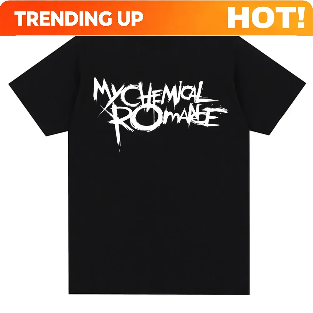 My Chemical Romance Mcr Band Printed T-shirts Oversized Summer High Quality Comfortabled Punk Emo Rock Summer Fashion Tops