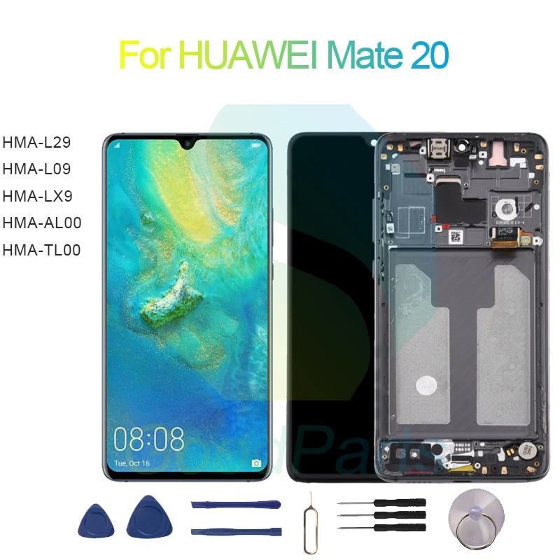 

for HUAWEI Mate 20 Screen Display Replacement 2244*1080 HMA-L09/29,HMA-LX9,HMA-AL00/TL00 Mate 20 LCD Touch Digitizer Assembly