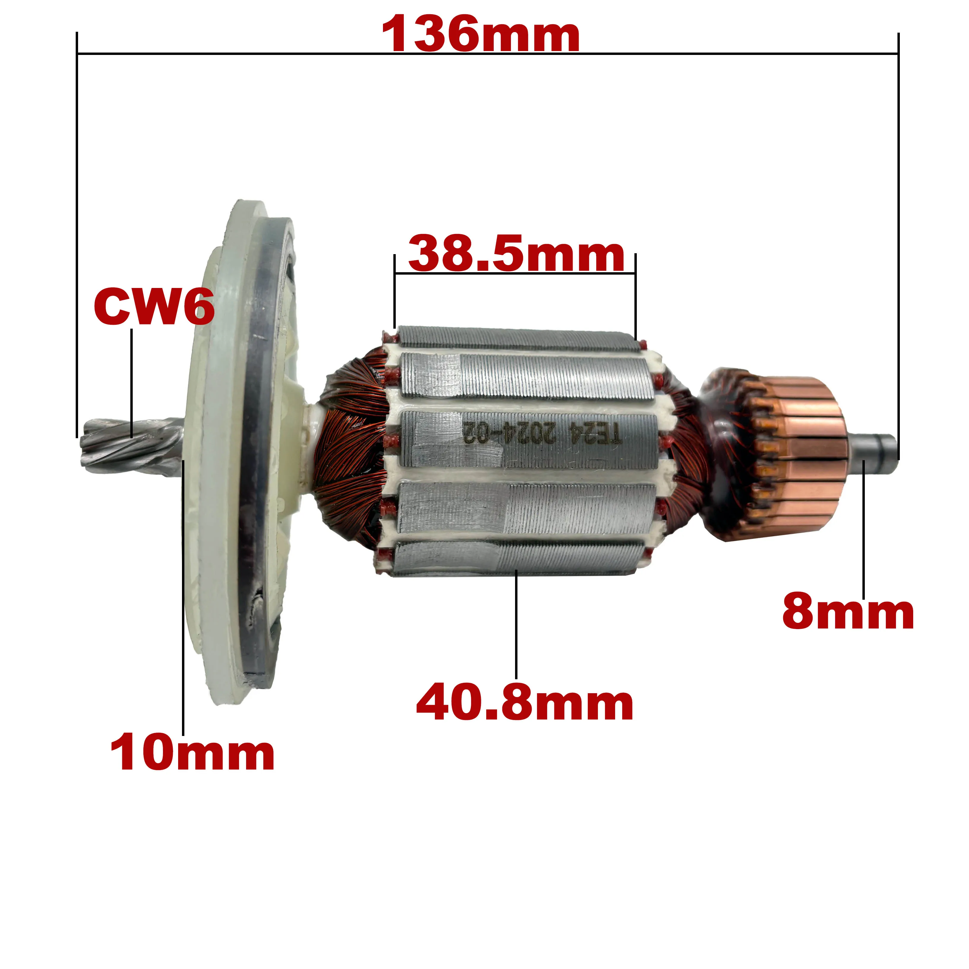 AC220V-240V Armature Rotor Anchor Replacement for Hilti Rotary Hammer TE24 TE-24 TE 24