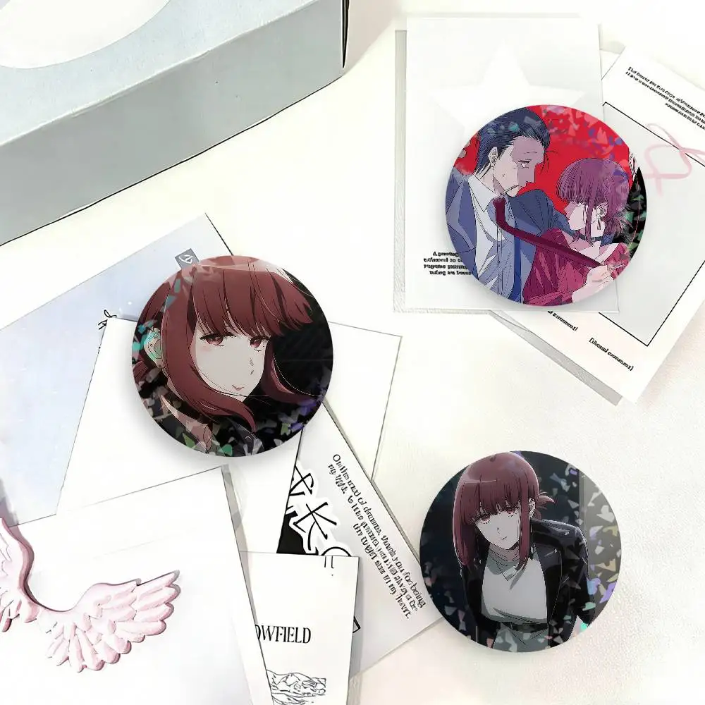 Anime Smoking Behind The Supermarket With You Laser Badge Creative Brooches Backpack Accessories Make Great Gifts For Friends