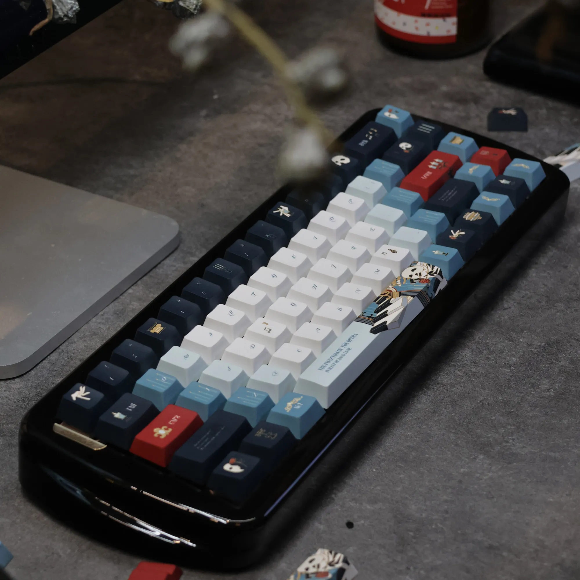 

140 клавиш/набор, колпачки для клавиш с тематикой Phantom of the Opera, колпачки для клавиш Dye-Sub PBT, вишневый профиль для механической клавиатуры mx, игровой офис