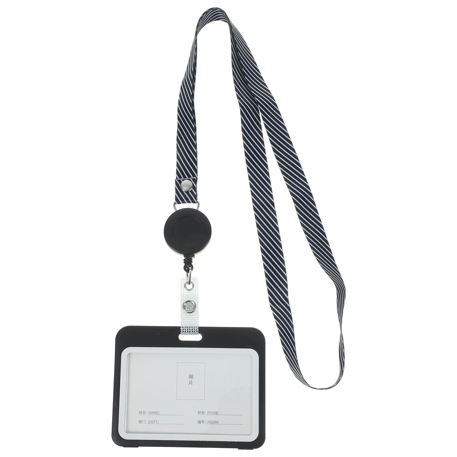 2Pcs Horizontal Badge Card Holder Transparent Id Badge Sleeve Anti-Scratch Protective Cards Cover Card Storage