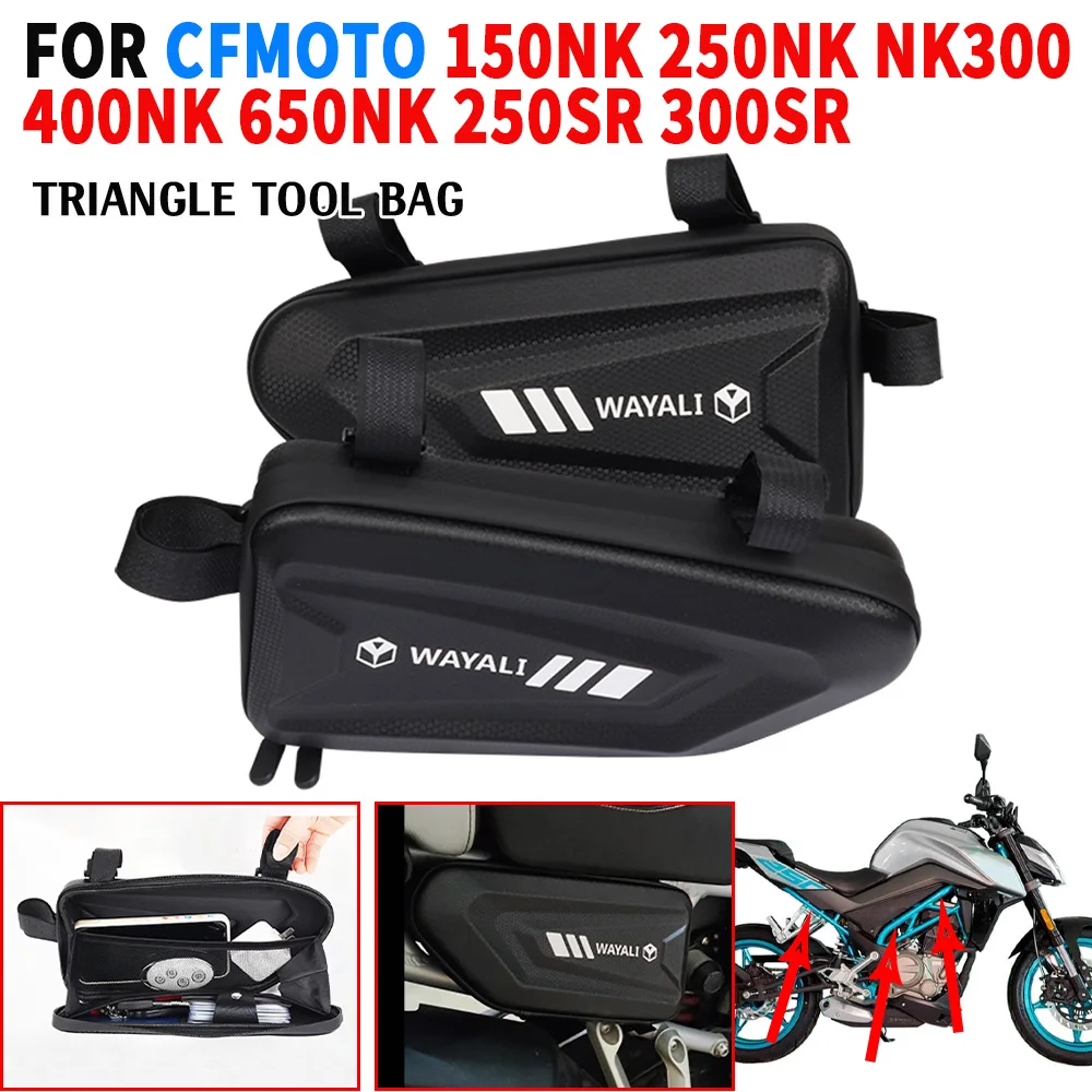 

Аксессуары для мотоциклов для CFMOTO NK300 300NK 250NK 400NK NK 300 150 650 250 SR Боковая сумка Обтекатель Сумки для хранения инструментов Треугольные сумки