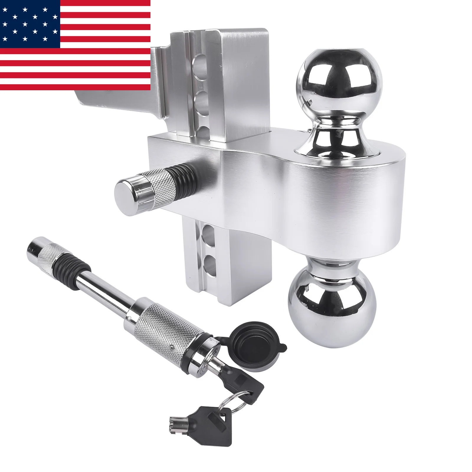 AP03 Trailer Hitch Fits 2-Inch Receiver, 6-Inch Drop/Rise Drop Hitch 12,500 LBS GTW Tow Hitch, 2