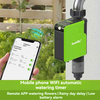 WIFI/Bluetooth intelligent Garden Watering Timer Smart Sprinkler Drip Irrigation System Built-in Water Flow Recorder Controller
